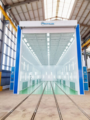 Cabina di verniciatura chiusa - PL - Mecatelier - per veicolo pesante / automatica / a ventilazione orizzontale