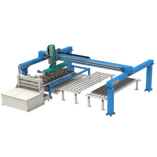 Impilatrice e alimentatore di pezzi - Sander Automation - per pezzi piatti / per componenti di motori / per componenti automotive
