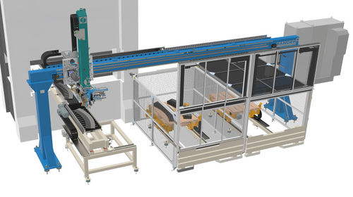 Impilatrice e alimentatore di colli con basso profilo - Sander Automation - di combustione / automatica