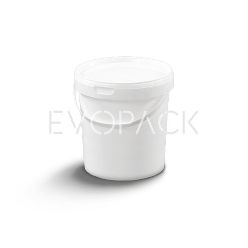 Secchio in plastica - 80057 - EVOPACK - rotondo / con coperchio / con impugnatura