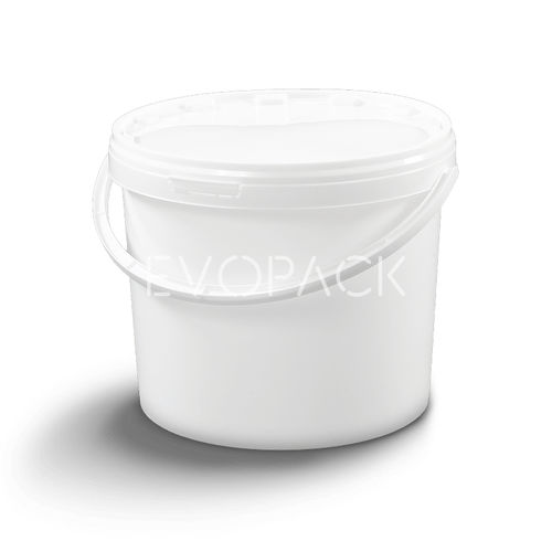 Secchio in plastica - 80006 - EVOPACK - rotondo / con coperchio / con impugnatura