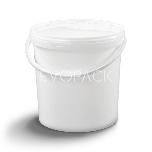Secchio in plastica - 80007 - EVOPACK - rotondo / con coperchio / con impugnatura