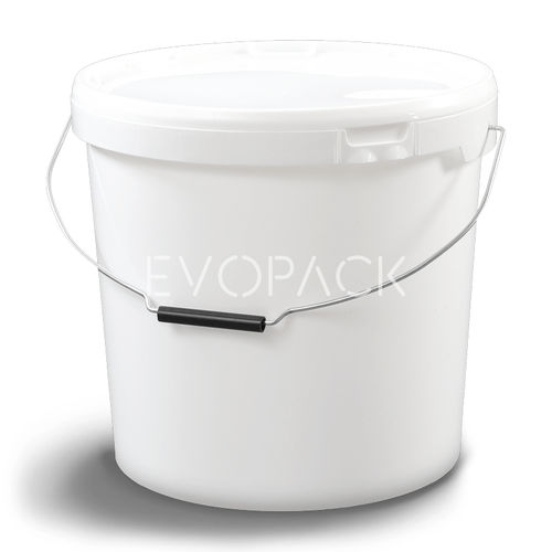 Secchio in plastica - 80045 - EVOPACK - rotondo / con coperchio / con impugnatura