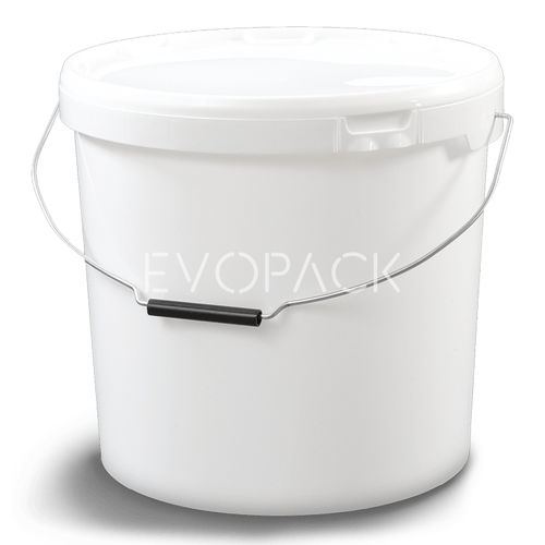 Secchio in plastica - 80046 - EVOPACK - rotondo / con coperchio / con impugnatura