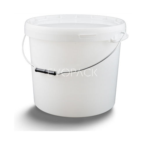 Secchio in plastica - 80052 - EVOPACK - rotondo / con coperchio / con impugnatura