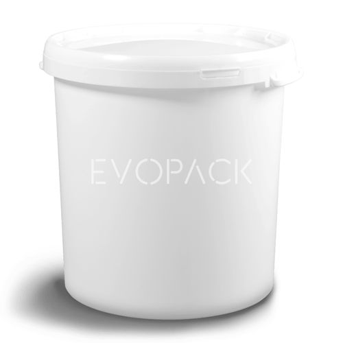 Secchio in plastica - 80013 - EVOPACK - rotondo / con coperchio / con impugnatura