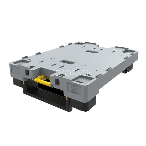 Pallet in plastica - EVOPACK - per movimentazione / con coperchio / igienico