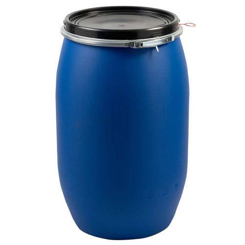Fusto in polietilene ad alta densità HDPE - 60STD - EVOPACK - ad apertura totale / con coperchio / per prodotti pericolosi