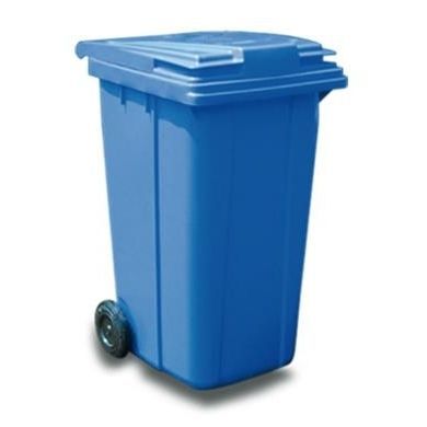 Cassonetto in HDPE - KA-240 - EVOPACK - per scarti industriali / con coperchio / con 2 ruote