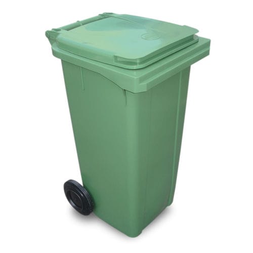 Cassonetto in HDPE - KA-120 - EVOPACK - per scarti industriali / con coperchio / con impugnatura