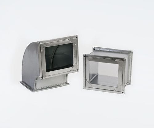 Condotto d'aerazione a doppia parete - BRINNER - rettangolare / in acciaio galvanizzato / per sistema di ventilazione