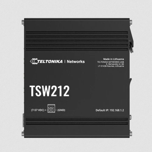 Switch Ethernet gestibile - TSW212 - Teltonika Networks - 8 porte / di livello 2 / Ethernet gigabit