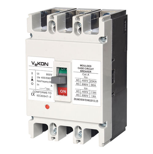 Interruttore automatico in scatola stampata - VCM1 series - ZHEJIANG VEKON TECHNOLOGY CO.,LTD - termico / contro i cortocircuiti / per sovraccarichi