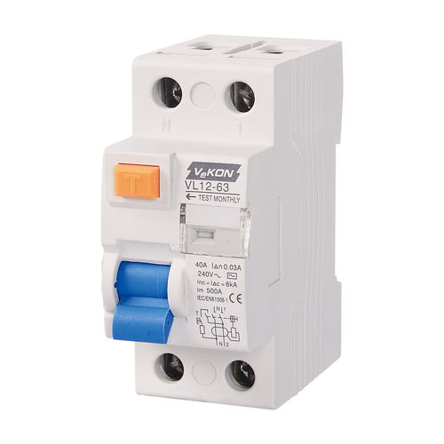 Interruttore differenziale AC - VL12-63  - ZHEJIANG VEKON TECHNOLOGY CO.,LTD - 4 poli / 2 poli