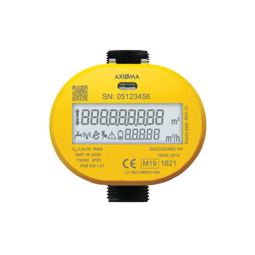Contatore d'acqua digitale - QALCOSONIC W1 *A - UAB Axioma Metering - ad ultrasuoni / residenziale / intelligente