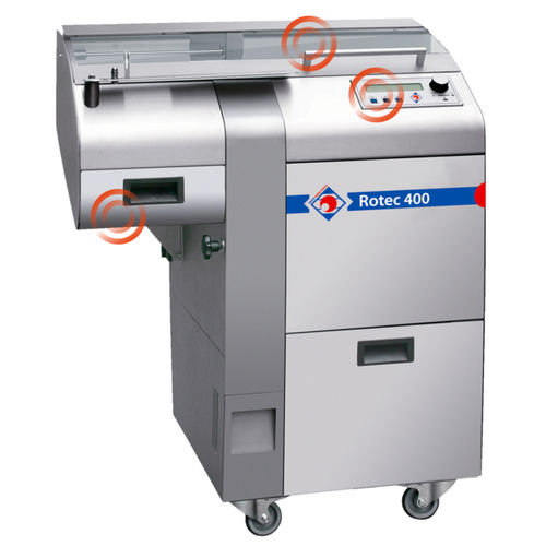 Taglierina per pane industriale automatica - ROTEC series - Rego Herlitzius GmbH - con disco di taglio