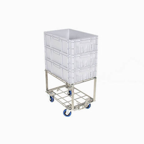 Carrello da trasporto - Rollis réhaussé - Labadis - 2 livelli / con piattaforma a griglia / per cassa-pallet