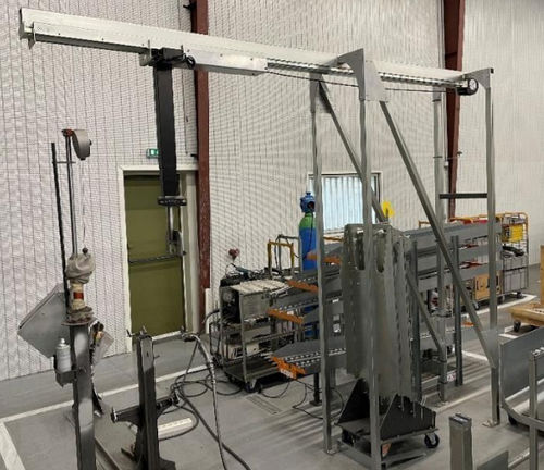Gru a cavalletto per carichi pesanti - Labadis - di posizionamento a lato della linea di produzione / ergonomica
