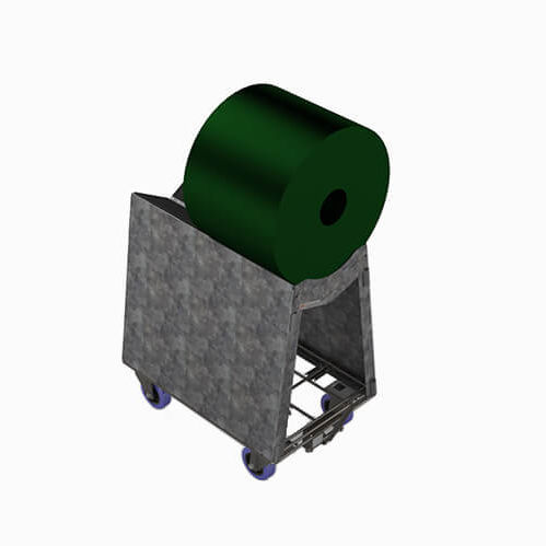 Carrello di trasferimento - Rollis Bobines M - Labadis - di stoccaggio / da officina / in acciaio galvanizzato