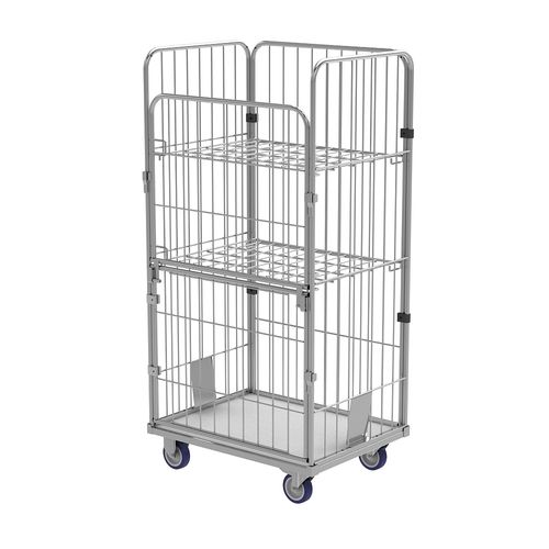 Roll-container per tessili - RT 8666-1,74 - Samarit CZ s.r.o. - a ripiani / in maglia metallica