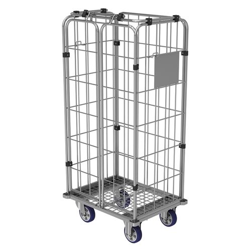 Roll-container per tessili - 8060-1.77 - Samarit CZ s.r.o. - a ripiani / in maglia metallica