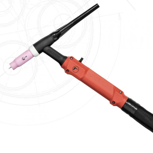 Torcia TIG raffreddamento ad aria serie 17 da 4 mt, attacco euro
