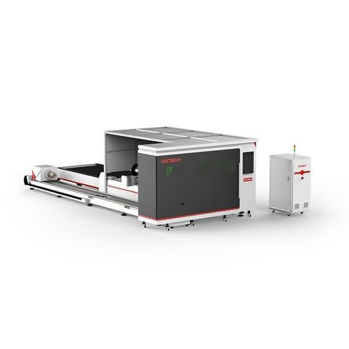 Macchina da taglio con tavolo di scambio - ST Series - DXTECH CNC Machine Co., Ltd. - laser a fibra / per alluminio / per acciaio inossidabile