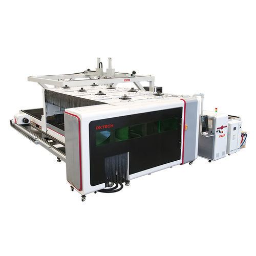 Macchina da taglio laser a fibra - 2040SP6T220 - DXTECH CNC Machine Co., Ltd. - per acciaio inossidabile / per acciaio al carbonio / per lamiere