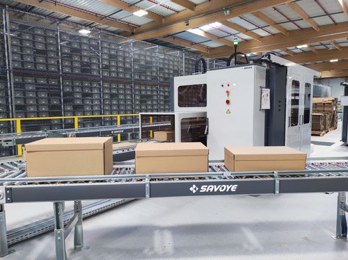 Macchina per imballaggio automatica - E-JIVARO - SAVOYE - in linea