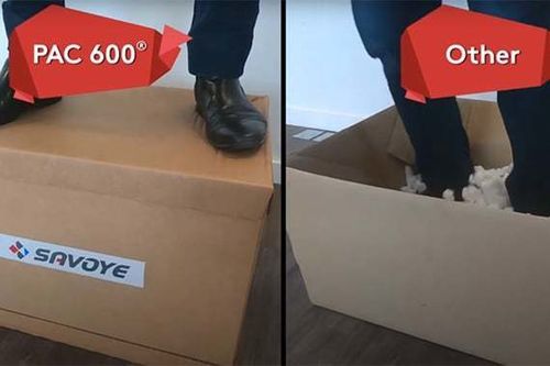 Macchina per imballaggio automatica - PAC 600 - SAVOYE - robotizzata / con tunnel di retrazione / con film termoretraibile
