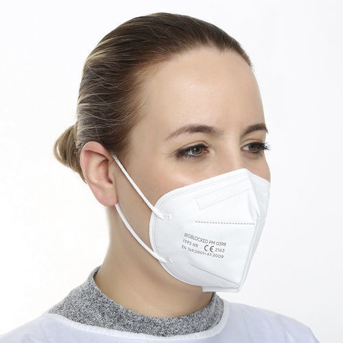 Maschera di protezione FFP3 - PM 0398 - BioBlocked - monouso / a coppa / con allacciatura dietro le orecchie