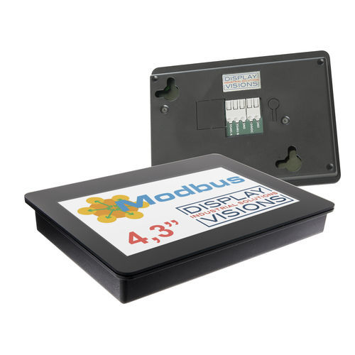 HMI a tecnologia capacitiva proiettata - EA HMI043 series - DISPLAY VISIONS GmbH - ad incastro / a parete / 480 x 272