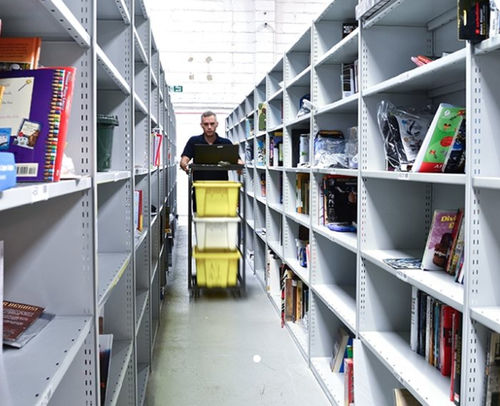 Scaffalatura per ufficio - Linpac Storage Systems - con ripiani / ad accumulo / mobile