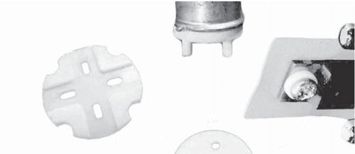 Rondella di arresto - Molveno - arrotondata / in plastica