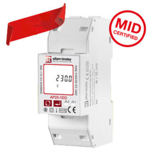 Monitor di fattore di potenza monofase - AP25-1DO - Sifam Tinsley