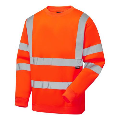 Felpa alta visibilità - EHV10 - Supertouch - da lavoro / in poliestere riciclato / per costruzione