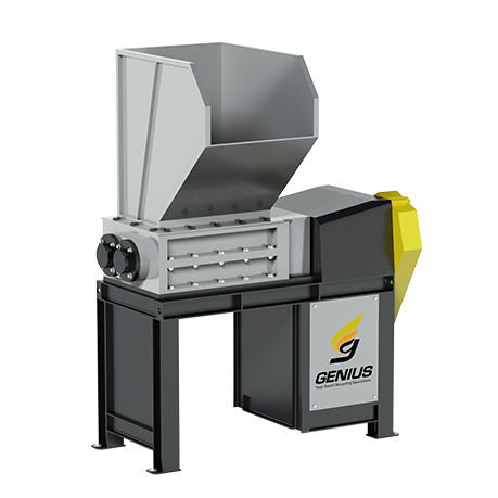 Trituratore primario - KD series - Genius Machinery Co., Ltd - a due alberi / in plastica / compatto