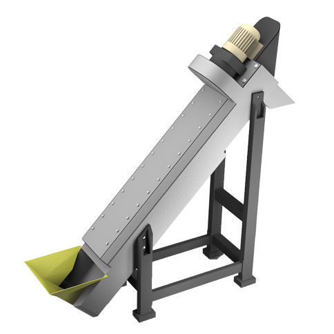 Trasportatore a coclea - Genius Machinery Co., Ltd - inclinato / d'alimentazione / con motore elettrico