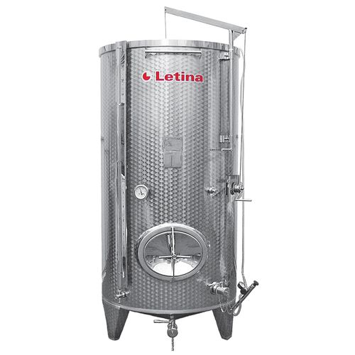 Recipiente di fermentazione - PZP series - Letina - per vino / in acciaio inossidabile / cilindrico