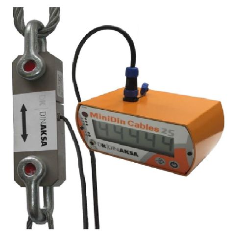 Gancio pesatore digitale - MINIDIN CABLE 25 - DINAKSA PESAJE