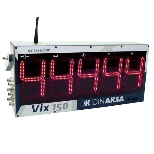 Indicatore di peso con display LED - VIX-150 - DINAKSA PESAJE - a parete / su guida DIN / a tenuta stagna