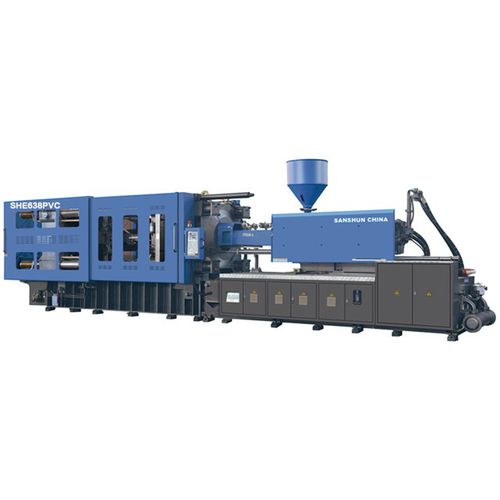 Pressa ad iniezione orizzontale - SHE638-PVC - NINGBO SANSHUN MACHINERY & TECHNOLOGY CO.,LTD - idraulica / per PVC / a ginocchiera