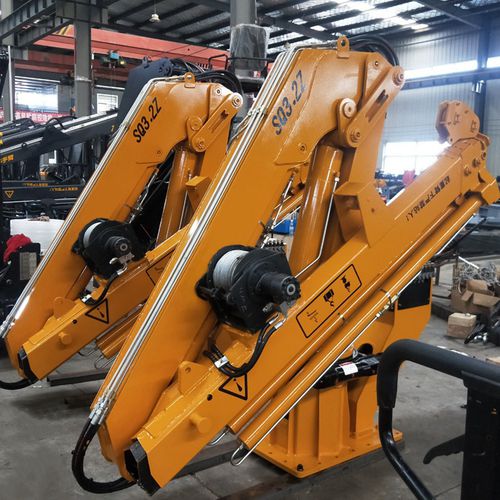 Gru su chiatta - Relong Tech - con braccio / pieghevole / per cantiere navale