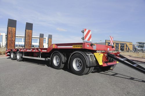 Rimorchio con sospensione pneumatica - SCR4 - SCORPION TRAILER - extra ribassato / per veicolo / a 4 assi