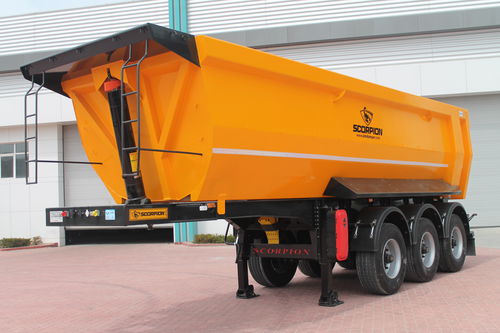 Semirimorchio con cassone ribaltabile - SCORPION TRAILER - con sospensione pneumatica / a 3 assi / trainato