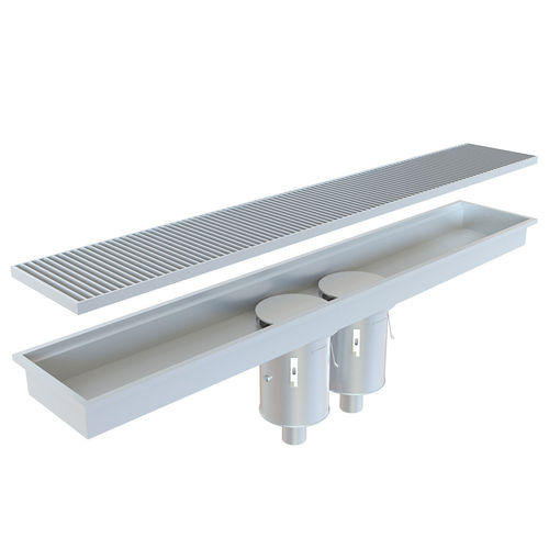 Canaletta in acciaio inossidabile - KSBC450/ KVCRP400/4”  - Kent Stainless - con griglie / da pavimento