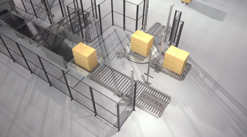 Sistema di trasporto a catena - MOVITEC WRAPPING SYSTEMS, SLU - a nastro / a rulli / per la logistica