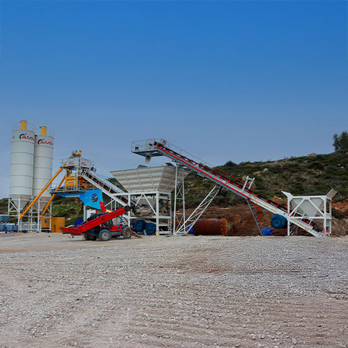 Centrale di betonaggio mobile - Fastmix 60MB - ATLANTIC Machinery Manufacturing (AMM) - a 2 assi / con nastro trasportatore