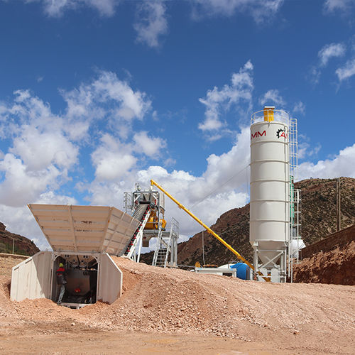 Centrale di betonaggio stazionario - Fastmix 30CT - ATLANTIC Machinery Manufacturing (AMM) - compatto / a 2 assi / con nastro trasportatore