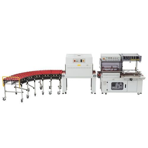 Fardellatrice con saldatrice angolare - FL5545TBA+SM4525 - Qingdao Ausense Packing Equipment Co., Ltd. - interamente automatica / per imballaggi / per pezzi piccoli